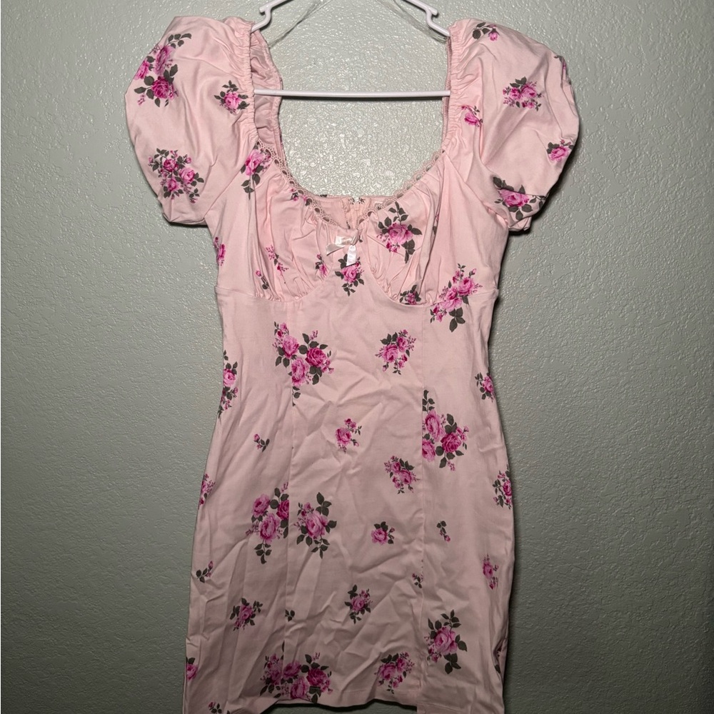 Altar'd State Pink Floral Dress